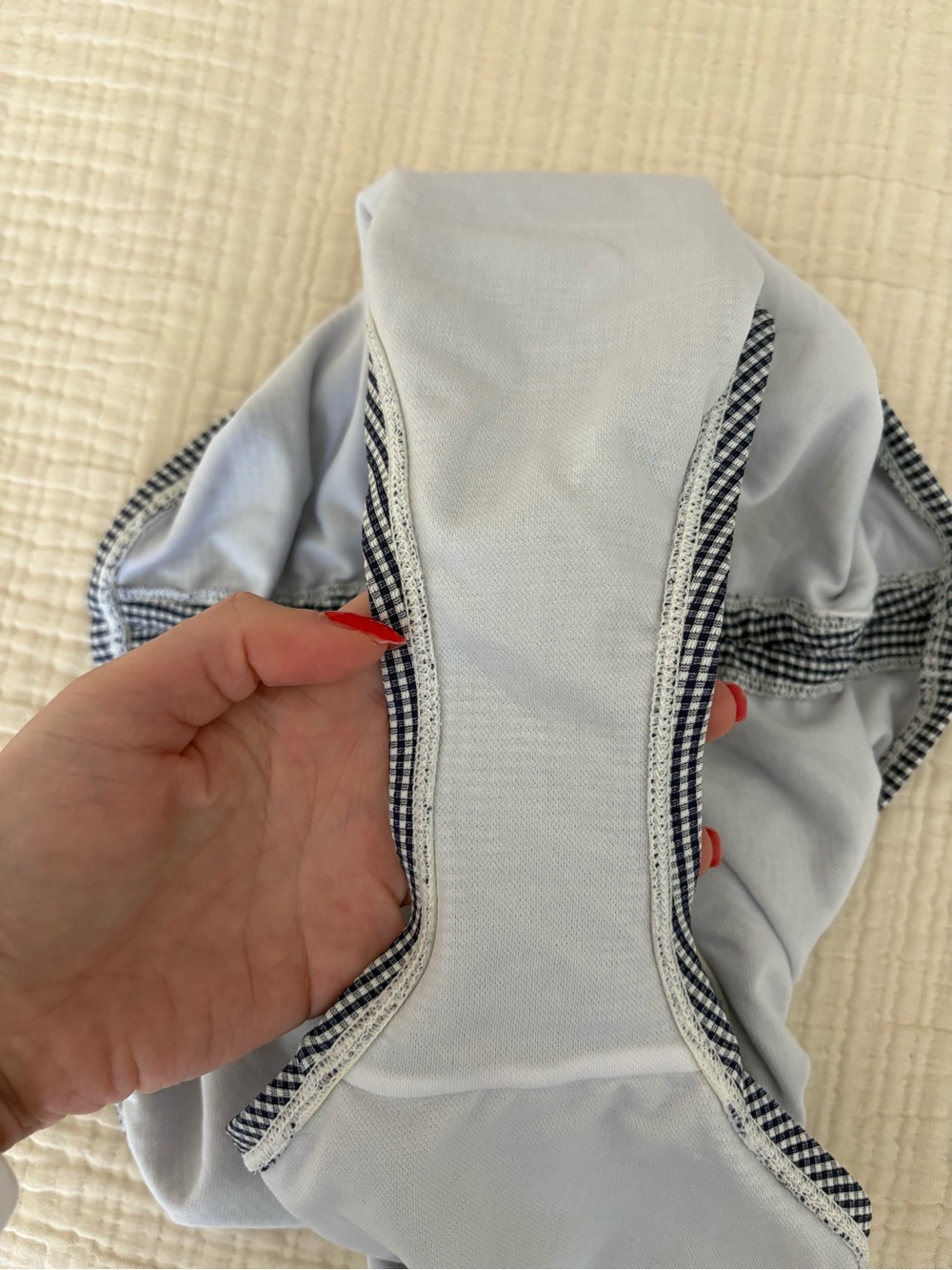 Kona Sol High-Waist Gingham Bikini Set - Black/White NWOTs - Picture 8 of 8